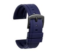 BWBVHRHZY 22m Male Fit For Seiko Air Hole Fluoro Rubber Watchband Water Ghost 007 Small Mm Srpa21j1 SKX007 Canned Silicone Watch Strap(5801 blue black,22mm)