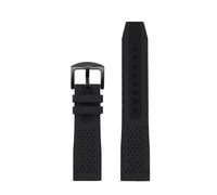BWBVHRHZY 22mm 24mm Silicone Watchband Fit For Casio/Fit For CITIZEN/Fit For Seiko/Fit For Mido Universal Rubber Watch Strap Of Various Brands Black/Blue(13 Black BK,24mm)