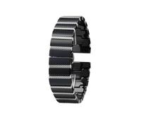 BWBVHRHZY Ceramic Strap It Is Suitable Fit For 20 22mm Men's And Women's Watch Accessories Fit For Tissot/Fit For Rossini/Fit For Tian Wang Mido/Fit For C-asio(Black steel,20mm)