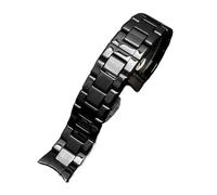 BWBVHRHZY Ceramics Watchband AR1451 AR1452 AR1400 AR1410 Watch Straps With Stainless Steel clasp 22mm 24mm(AR-1451,24mm)