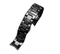 BWBVHRHZY Ceramics Watchband AR1451 AR1452 AR1400 AR1410 Watch Straps With Stainless Steel clasp 22mm 24mm(AR-1452,22mm)