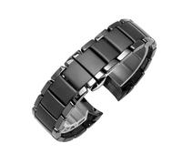 BWBVHRHZY Ceramics Watchband Fit For AR1451 AR1452 AR1400 AR1410 Watch Straps With Stainless Steel Clasp 22mm 24mm(AR1451,24mm)