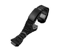 BWBVHRHZY Fit For CASIO Fit For G-Shock Fine Steel Watchbands GW-5000 5035 DW5600 GWM5610 Men's Black Silver Watch Strap16mm(5600 black)