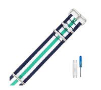 BWBVHRHZY Fit For Daniel Fit For Wellington Fit For Tissot Fit For Rolex Water Ghost Fit For Citizen Fit For Seiko Elastic Nylon Watch Strap 18 20 22mm((5) Green,18mm)