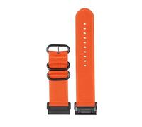BWBVHRHZY Fit For Garmin Tactix Delta Tactix7 7 Pro Descent MK1 MK2 MK2i Quickfit 26mm Fenix 6/6X/7/7X Watch Nylon Strap Bracelet With Strap(Orange bk,22mm)