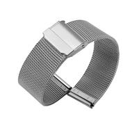 BWBVHRHZY Fit For Milanese Watchband 12mm 13mm 14mm15mm 16mm17mm 18mm 20mm 21mm22mm Universal Stainless Steel Metal Watch Band Strap Bracelet(Silver,14mm)