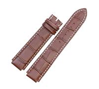 BWBVHRHZY Fit For Rado Fit For Centrix Leather R30939125 R30554105 Watch Band Strap Classic And Practical(Brown (MAN),20mm bulge16mm)