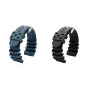 BWBVHRHZY Fit For Seiko Silicone Watchband Male No. 5 Water Ghost DAL0BP SKX007 SRPA21J1 Canned Red Teeth Diving 007 22mm20 Black Blue(Blue,22mm)