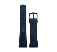 BWBVHRHZY Fit For Seiko VELATURA/SRH 006 013 SPC007J1 SNAE17 26mm Black Silicone Sports Strap 26mm Men's Rubber Watchband Watch Accessories(108 blue black)
