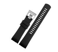 BWBVHRHZY Fit For Seiko/Water Ghost SRPA21J1 SRPC25J1 SRP777J1 strap Fluorine Rubber Watch Band Male Cola Ring Watch Bracelet man 22mm(Classic black)