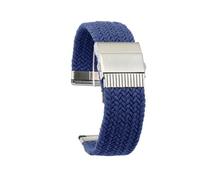 BWBVHRHZY High Elastic Nylon Watchband Fit For Casio DW5600 GW-5000 GW-M5610 GA2100 GA-2100 DW-5600 GM2100 Fashion Fabric Watch Strap Bracelet(Darkblue Black)