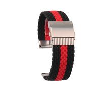 BWBVHRHZY High Elastic Nylon Watchband Fit For Casio DW5600 GW-5000 GW-M5610 GA2100 GA-2100 DW-5600 GM2100 Fashion Fabric Watch Strap Bracelet(Red Black)