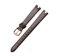 BWBVHRHZY Leather Watch Strap Fit For Tissot 1853 Notch Strap Fit For Flamenco Series T003 Belt Women's T009a Watchband 8mm 10 mm12mm(Brown-rosegold,12mm)