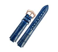 BWBVHRHZY Leather Watchband Fit For Ballon Bleu Wrist Band Men Female Convex Leather Strap 14 * 8mm 18 * 11mm 20 * 12mm Fashion Bracelet(Royal blue RG A,14-8mm)