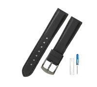 BWBVHRHZY Leisure Gentleman's Quick Release Silicone Watchbands Fit For Casio Fit For Tissot Fit For Citizen Fit For Seiko Fit For Rolex Moisturewicking Strap 18 20 22 24mm(Black black-Black-K2,22mm)