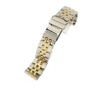 BWBVHRHZY Mens Smooth And Shiny ,durable Stainless Steel Watch Strap Fit For Breitling Watch Accessories 20/22/24mm Silver, Gold, Black(Steel golden,24mm)