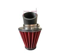 BWBVHRHZY Motorcycle Air Filter 28mm-48mm Universal Sports High Flow Intake Fit For Yamaha JOG Cygnus Force Accessories(Red 48mm)