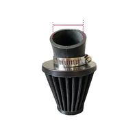 BWBVHRHZY Motorcycle Air Filter 28mm-48mm Universal Sports High Flow Intake Fit For Yamaha JOG Cygnus Force Accessories(Black 28mm)
