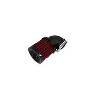 BWBVHRHZY Motorcycle Cafe Racer Air Filter 28mm-48mm Cleaner Clamp-on 90 Degree Bend Toring Offroad Old School Bobber Dirt Bike(Black and red)