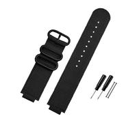 BWBVHRHZY Nylon Canvas Watchstrap 24 * 16mm Convex Interface Black Army Green Blue Men Watchband Fit For Timex ADVENTURE T2N721 T2N720 TW2T76500(Black-B pin)