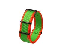 BWBVHRHZY Nylon Watch Band Fit For Seiko No. 5 Street Overlord Limited Edition SRPF23 SRPF24 SRPF19K1/SRPF20K1 Nylon Bottom Watchband(Green bk)