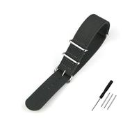 BWBVHRHZY Nylon Watch Band Ribbed Strap 18mm 19mm 20mm 22mm Fit For Military Ballistic Fabric Replacement Premium Watchband Accessories(Dark grey,22mm)