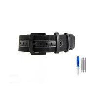 BWBVHRHZY Nylon Watchbands Fit For Rolex Fit For Seiko Fit For Hamilton Fit For Omega Khaki Field Retro Strap 20 22mm(Black-Black,22mm)