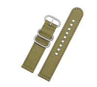 BWBVHRHZY Quick Release Men Watchband Fit For Hamilton Khaki Field Fit For SEIKO Fit For Casio Canvas Watch Strap 20 22mm Army Green Gray Blue Nylon Wristband(A green-steel,20mm)