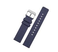 BWBVHRHZY Quick Release Men Watchband Fit For Hamilton Khaki Field Fit For SEIKO Fit For Casio Canvas Watch Strap 20 22mm Army Green Gray Blue Nylon Wristband(B Blue-steel,20mm)