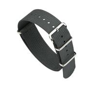 BWBVHRHZY Ribbed Watch Strap 18mm 19mm 20mm 22mm Nylon Watch Straps Braid Ballistic Fabric Watchband Accessories Fit For Military Watch Band(DARK GRAY,19mm)
