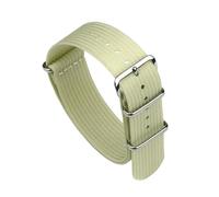 BWBVHRHZY Ribbed Watch Strap 18mm 19mm 20mm 22mm Nylon Watch Straps Braid Ballistic Fabric Watchband Accessories Fit For Military Watch Band(BEIGE,18mm)