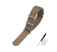 BWBVHRHZY Ribbed Watch Strap 20mm 22mm 18mm 19mm Rugged Nylon Military Straps Retro Watchband Braid Ballistic Fabric Bands(BLONDE,20mm)
