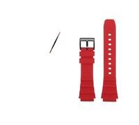 BWBVHRHZY Silicone Rubber Watch Strap Fit For SEIKO NO.5 Prospex SRPD63K1 SRPD79 SRPE31 20mm 22mm Black Green Red Orange Blue Men's Watchband(Red-B pin,20mm)