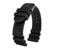 BWBVHRHZY Silicone Watch Strap Sport Diving Rubber Longer Men‘s Wrist Band Bracelet Accessories Fit For Seiko Fit For Citizen Fit For Casio Watchband 20m 22mm(Black02,22mm)