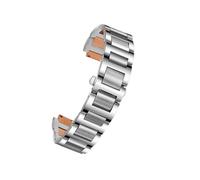 BWBVHRHZY Stainless Steel Lug End Watchband Fit For C-artier Ballon Bleu Series 20 * 12mm 18 * 11mm 14 * 8mm W6920046 Straps Women's Men's Bracelet(Silver rose gold,18X11mm)