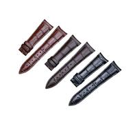 BWBVHRHZY Suitable Fit For Frederique Constant Watch Band First Layer Leather Pin Buckle 23mm Black And Dark Brown Men Watch Belt(Brown)