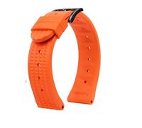 BWBVHRHZY Waffle WatchBand Fit For Seiko PROSPEX SKX007 Water Ghost 20mm 22mm Abalone Small MM Silicone Men's Diver Sports Rubber Watch Strap(B orange-Black,Width 22mm)