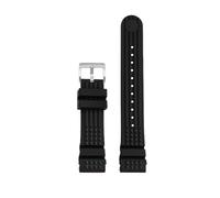 BWBVHRHZY Waffle WatchBand Fit For Seiko PROSPEX SKX007 Water Ghost 20mm 22mm Abalone Small MM Silicone Men's Diver Sports Rubber Watch Strap(A Black-silver,Width 22mm)