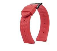 BWBVHRHZY Waffle WatchBand Fit For Seiko PROSPEX SKX007 Water Ghost 20mm 22mm Abalone Small MM Silicone Men's Diver Sports Rubber Watch Strap(B Red-Black,Width 20mm)