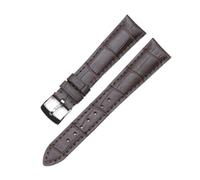 BWBVHRHZY Watchband Suitable Fit For Zenith ELITE Pin Buckle Top-Layer Leather Exquisite Sewing Watch Strap Men Women(Dark brown)