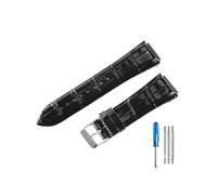 BWBVHRHZY Wear Resistant And Durable Leather Watchbands Fit For Guess W0400G2 W0040G7/W0247G4 Watch Strap 22mm(Black-ST-K1)