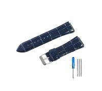 BWBVHRHZY Wear Resistant And Durable Leather Watchbands Fit For Guess W0400G2 W0040G7/W0247G4 Watch Strap 22mm(Blue-ST-K1)