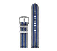 BWBVHRHZY Woven Nylon Strap 20mm 22mm Stainless Steel Buckle Quick Release Men Replacement Bracelet Wrist Band Watch Accessories(Rose Green,22mm)
