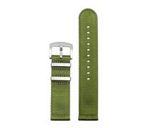 BWBVHRHZY Woven Nylon Strap 20mm 22mm Stainless Steel Buckle Quick Release Men Replacement Bracelet Wrist Band Watch Accessories(Blue Pink,20mm)