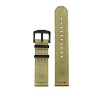 BWBVHRHZY Woven Nylon Strap 20mm 22mm Stainless Steel Buckle Quick Release Men Replacement Bracelet Wrist Band Watch Accessories(BLACK WHITE,20mm)