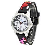 BWC Ltd Kids Dinosaur Watch for Boys & Girls Age 3-8 - Fun Time Easy Read Children's Learning Watch with Full Figure Dial, to & Past Time Teaching Design, 3D Multicolour Dinosaur Silicone Strap