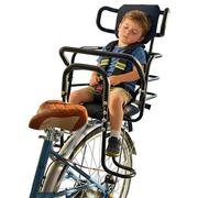 Bwcece Kid's Bike Seat Rear with Adjustable Headrest, Rear Child Bike Seat with Foot Pedals Back Rest Handrail.Child Carrier Bike Chair for Bicycle Designed for Children Aged 18 Month to 8 Years Old