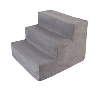 BWCKMTSC Dog Stairs for Small Dogs, 3/4 Step Dog Stairs for High Beds And Couch, Folding Pet Steps for Small Dogs And Cats,Grey,M