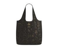 BWCMFCWH Ancient Egyptian Hieroglyphprinted Storage Shopping Bag, Lightweight And Durable, 25l Large Capacity, Reusable, Foldable, And Can Be Slung Diagonally
