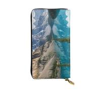 BWCMFCWH Beautiful Mountainsfull Width Double-Sided Printed Long Wallet is Essential for Business Trips and Travel, Portable and Easy to Store in One